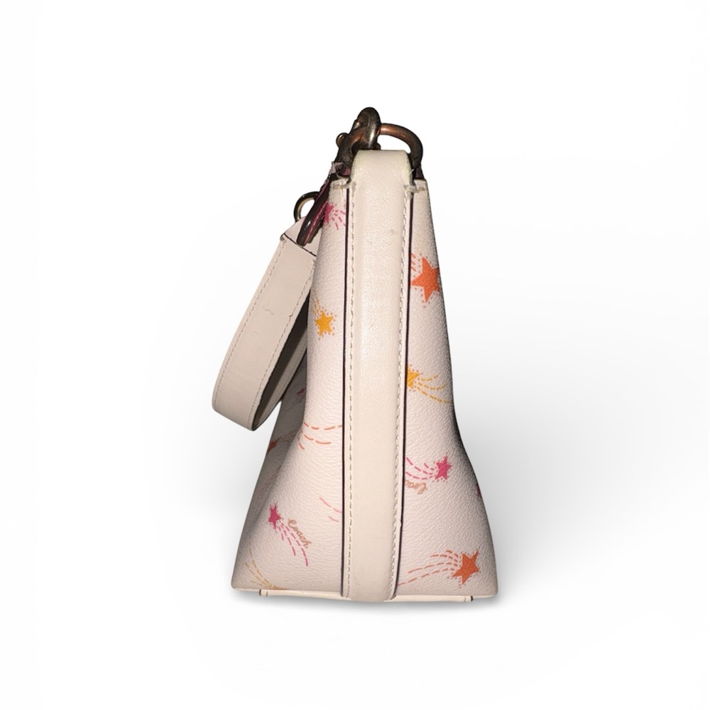 COACH White/Cream Color Clara Shoulder Bag With Shooting Star Print - Picture 6 of 9